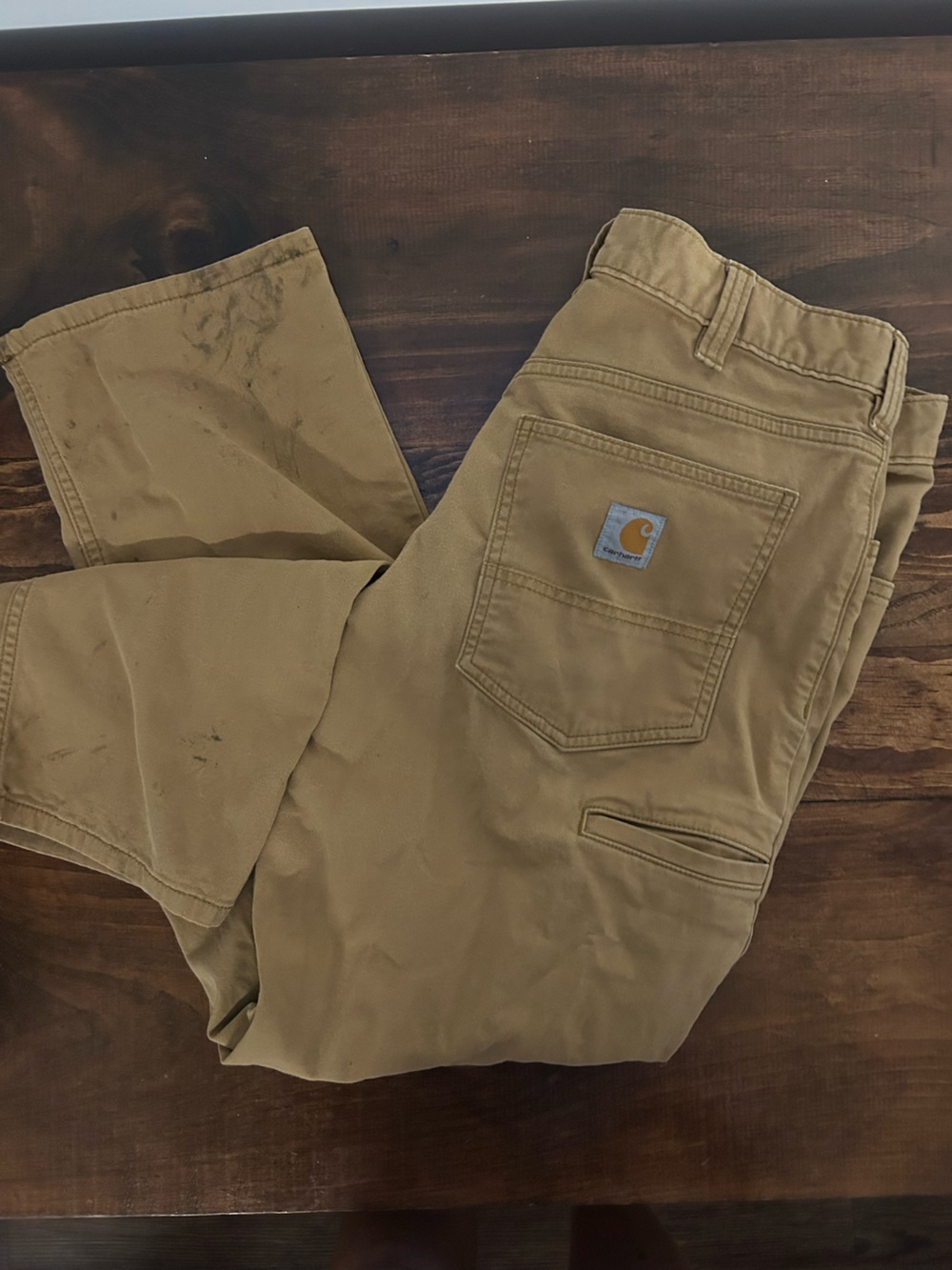 🛠️ Carhartt Distressed Men’s Tan Work Pants 🪵